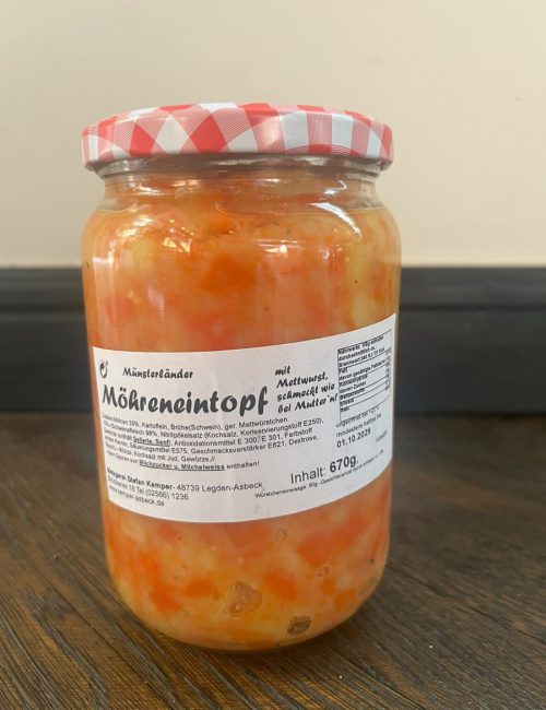 Möhreneintopf mit Mettwurst